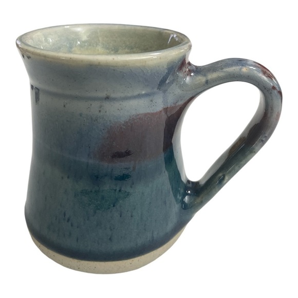 Tumbleweed Pottery Grandma 20 oz. Coffee Mug Blue & Purple Stoneware - Picture 3 of 8